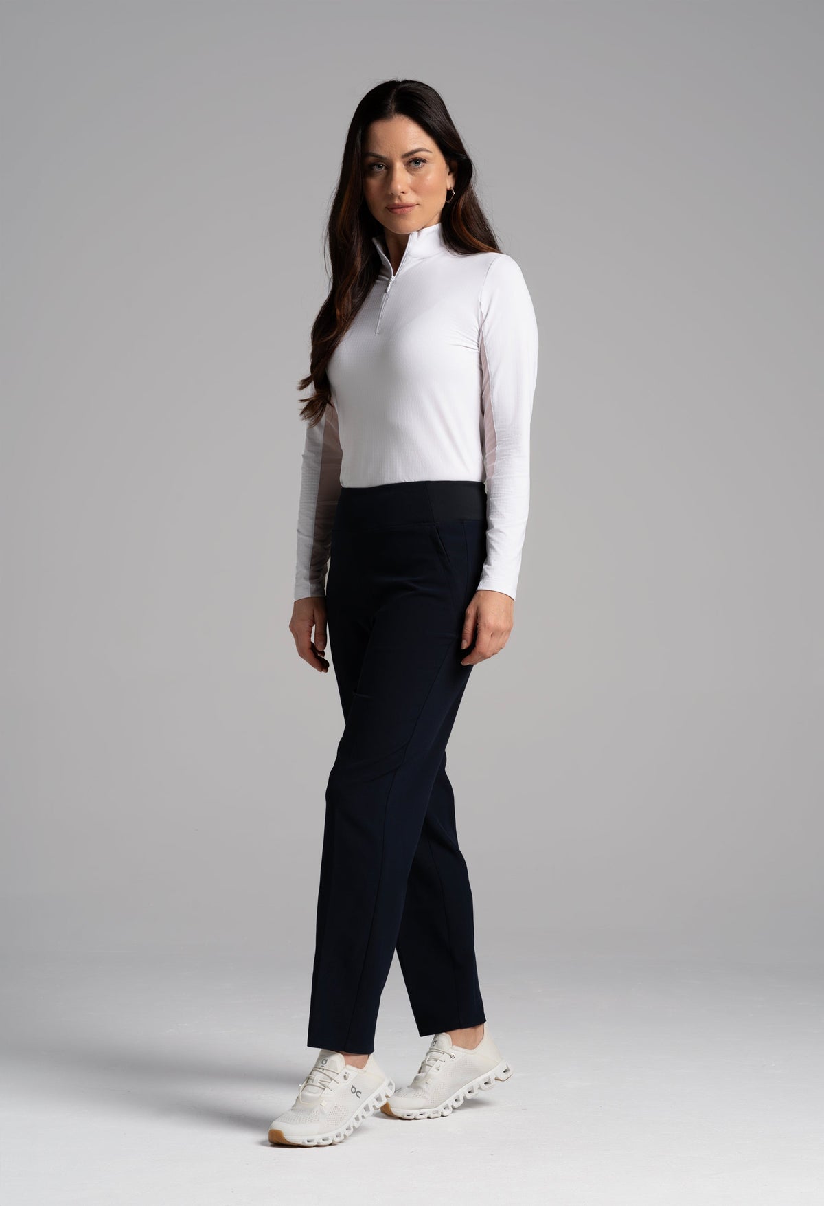 Solid Knit Ankle Pants - 70000