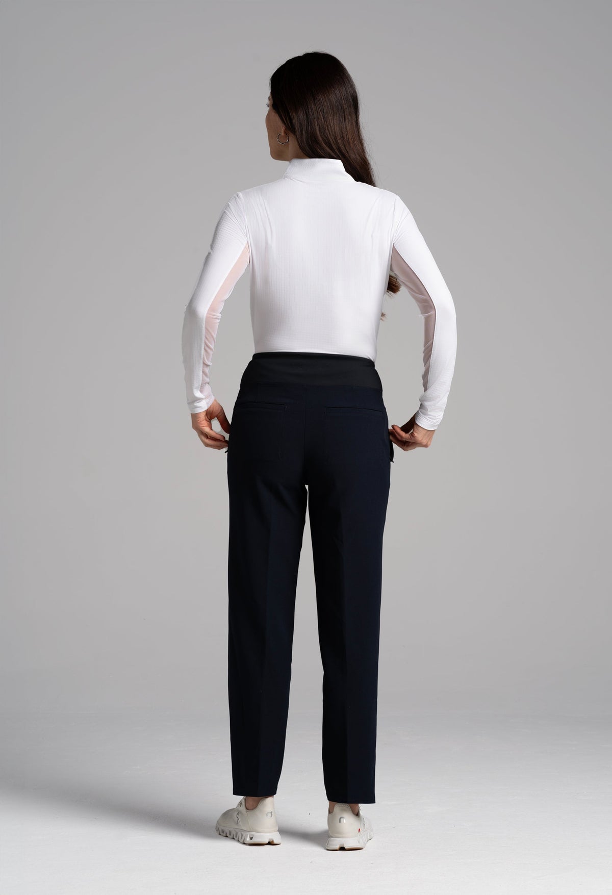 Solid Knit Ankle Pants - 70000