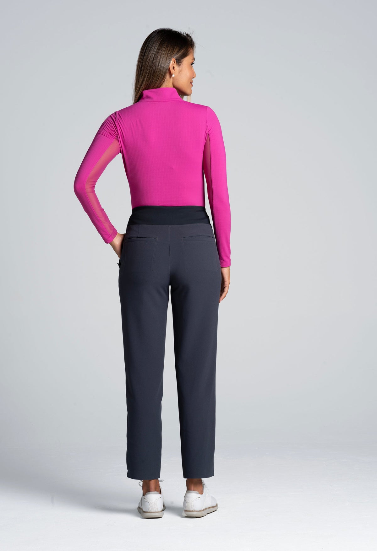 Solid Knit Ankle Pants - 70000